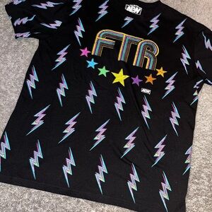 AEW FTR Lightning Bolt Tee - Black
